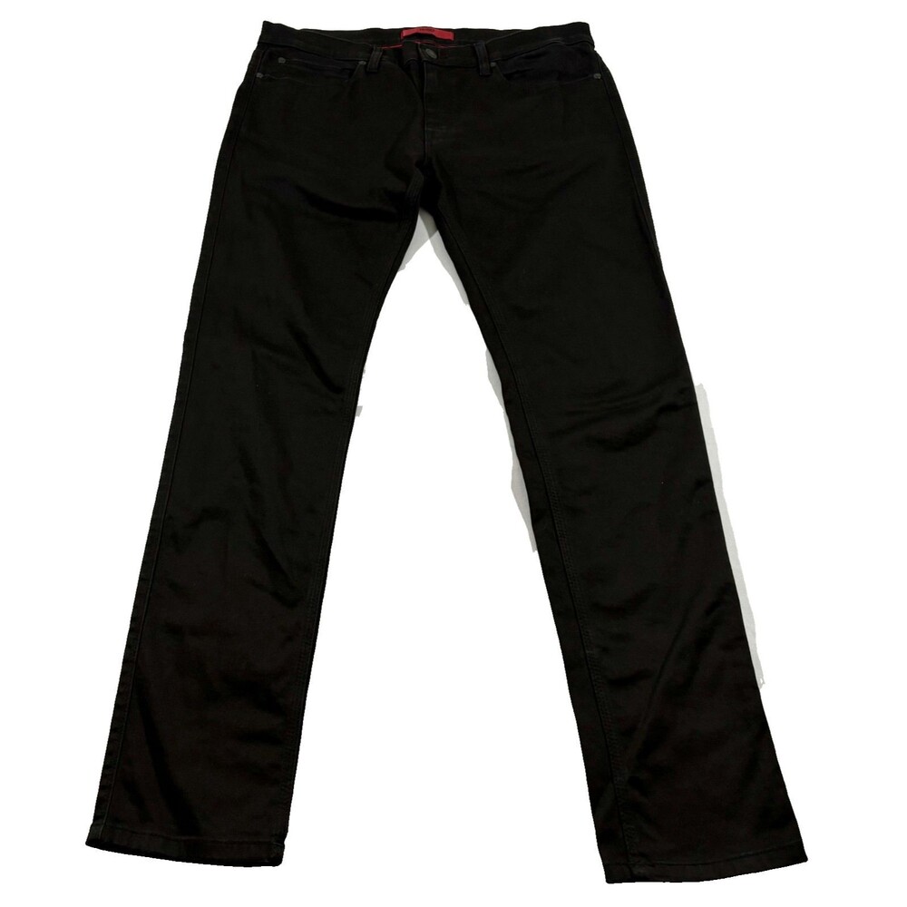 Hugo Boss Red Label Mens Black Grunge Slim Fit Overdyed Pants Goth Jeans Sz 32